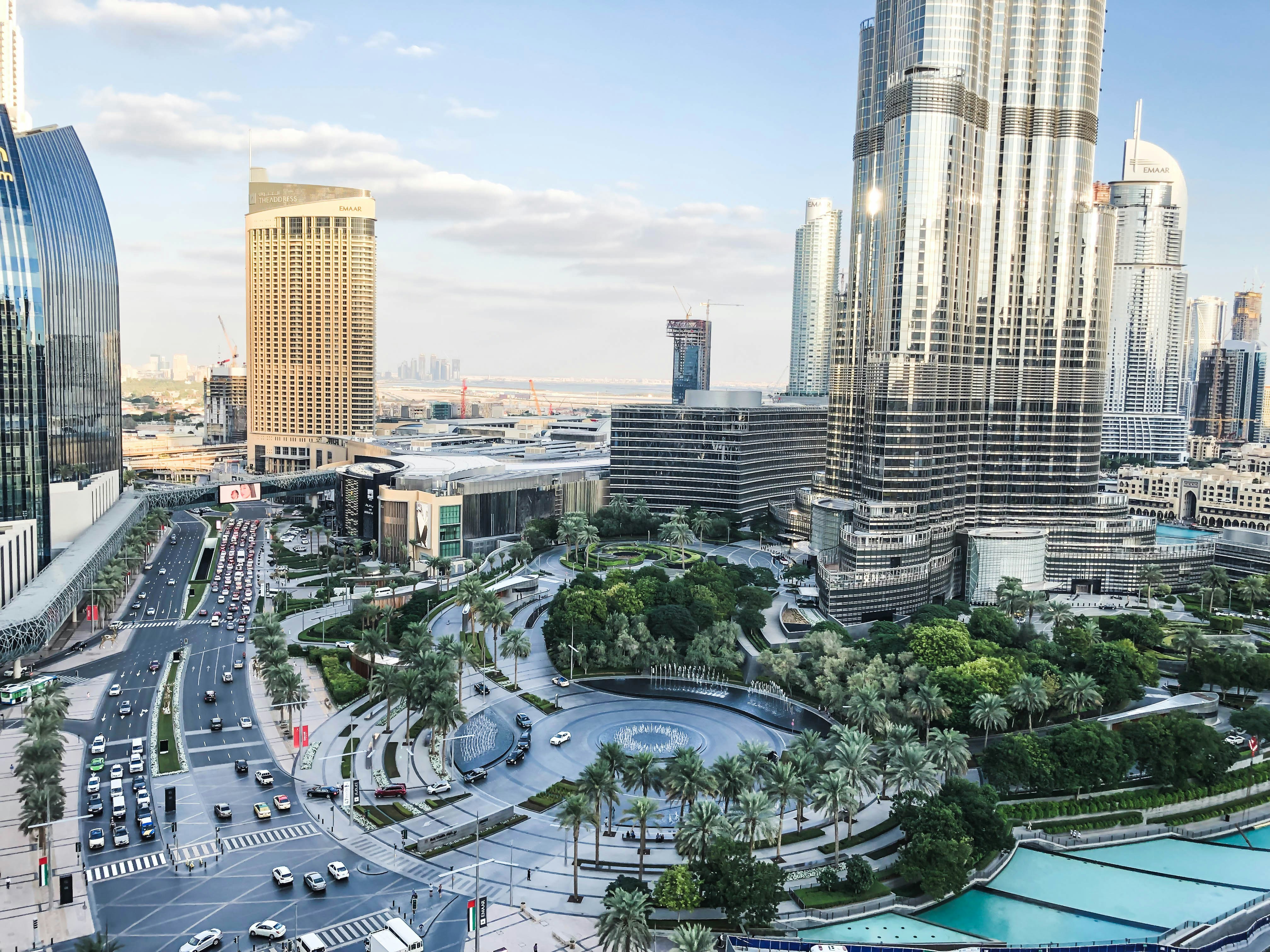 Modern Dubai skyline